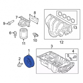 Шкив коленвала Ford Escape MK4 20-23 hybrid, plug-In
