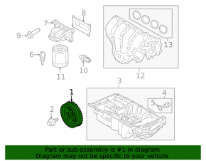 Шкив коленвала Ford Escape MK4 20-23 hybrid, plug-In