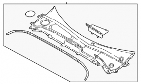 Grătar ștergător din plastic Volvo XC60 18-23