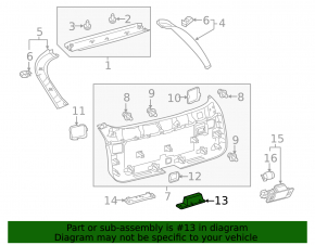 Ручка двери багажника внутренняя Lexus RX350 RX450h 20-22 черная