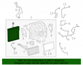 Evaporator Toyota Prius 50 Prime 17-19