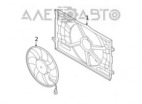 Ventilator de răcire pentru Audi E-Tron 19-23