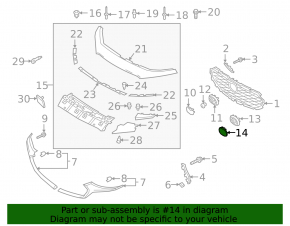 Mufă cameră grilă radiator pentru Mazda 3 19-26 4d fără radar, negru mat