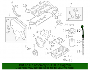 Щуп масляный VW Jetta 11-18 USA 2.0