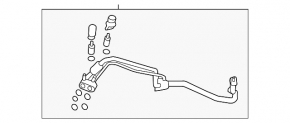 Трубка кондиционера охладитель-печка Volvo XC90 16-26 T8