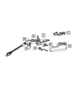 Рулевая колонка Chrysler 200 11-14