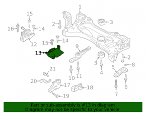 Подушка двигателя левая VW Jetta 19-21 1.4T МКПП