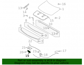 Încuietoare capotă Mazda MX-30 22-26