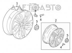 Disc roată R17 x 7.5J 5*114.3 Honda Accord 18-22 tip 3 hibrid cu rezonator 220 Hz, bordură