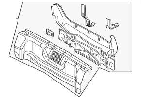 Задняя панель VW Jetta 11-18 USA