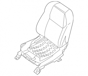 Scaun de pasager Nissan Maxima A36 16- fără airbag, piele neagră