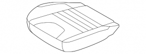 Пассажирское сидение Ford Escape MK3 13-15 без airbag, механич, ткань черн-серое,под химчист
