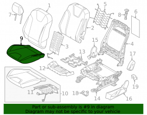 Пассажирское сидение Ford Focus mk3 11-14 дорест, с подогревом