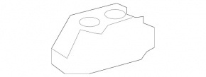 Кронштейн заднего бампера правый Mercedes W164 ML