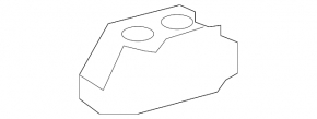 Кронштейн заднего бампера правый Mercedes W164 ML