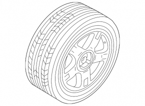 Запасное колесо докатка VW Touareg 11-17 R17 195/75