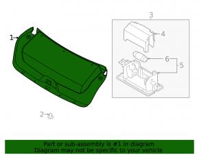 Обшивка крышки багажника Kia K5 21-24