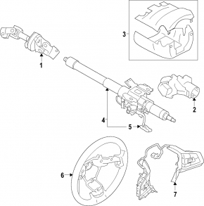 Кнопки управления на руле Subaru Forester 25-26