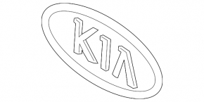 Эмблема решетки радиатора grill Kia Sorento 14-15