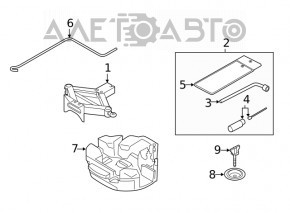 Домкрат Subaru Forester 19-24 SK