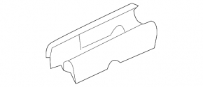 Ornamente scaun șofer Lincoln MKZ 13-20, spate dreapta, maro