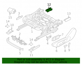 Ornamente scaun șofer Lincoln MKZ 13-20, spate dreapta, maro
