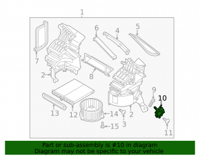 Actuator motor încălzitor antrenare ventilație Mazda 6 18-21