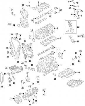 Клапан TFSI Audi A4 B9 17-25 2.0T