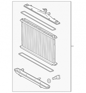 Radiator de răcire apă Lexus RX350 16-22 nou, neoriginal