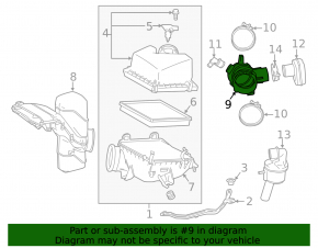 Воздуховод на коллектор Lexus RX350 16-22