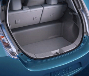Ковер багажника ткань Nissan Leaf 13-17 черный, тип 1