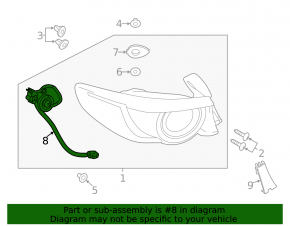 Проводка фонаря внешнего крыло Mazda 3 19-21 4d