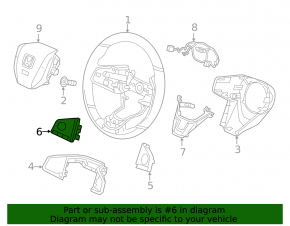 Кнопки управления на руле левые Honda CRV 19-22