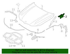 Петля капота левая BMW 5 G30 17-23