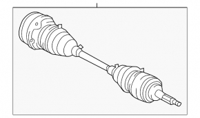 Ax cu semiasa spate dreapta pentru Lexus GS350 GS430 GS450h 06-11, nou, neoriginal, marca GSP