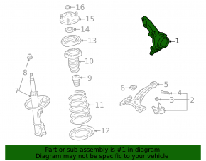 Цапфа со ступицей передняя правая Lexus RX300 RX330 RX350 RX400h 04-09