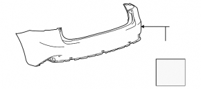Bara spate goală Lexus IS 14-20