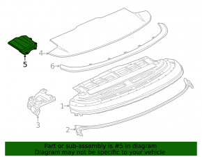 Заглушка накладки складной крыши правая BMW 4 F33 14-20 кабрио, черная