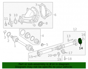 Cuplaj arbore cardanic spate Mercedes CLS-clasa C257 19-23 AWD