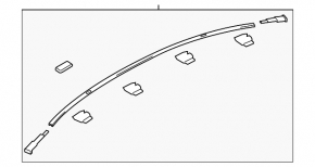 Накладка крыши правая Mazda 6 14-21