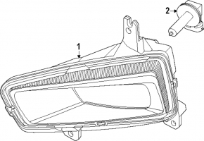 Противотуманная фара птф левая Ford Fusion mk5 19-20 галоген