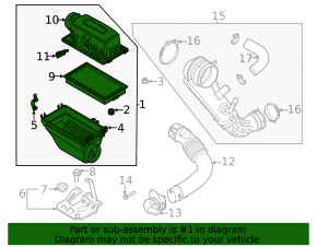 Корпус воздушного фильтра Ford Explorer 20-25 2.3T без датчика