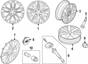 Диск колесный R17 Ford Escape MK4 20-23 легкая бордюрка