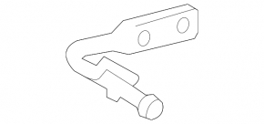 Suportul de evacuare din spate dreapta pentru Lexus RX350 RX450 10-15