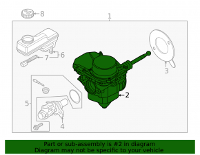Тормозной усилитель brake booster Volkswagen ID.4 21-22 RWD