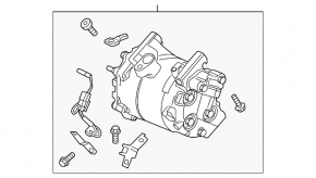 Компрессор кондиционера Honda CRV 12-14