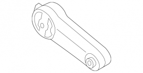 Подушка двигателя верхняя Porsche Cayenne 958 11-17 4.8 Turbo