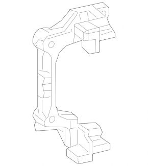 Suport etrier frână spate dreapta pentru Mercedes Clasa C W205 300/350e/350h/400/43 15-21 pentru 300/12mm