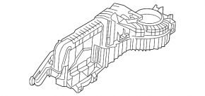 Печка в сборе Mercedes C-class W205 15-21