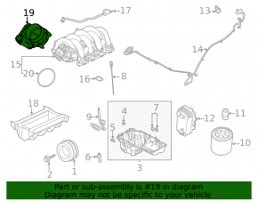 Дроссельная заслонка Ford Mustang mk6 18-23 5.0
